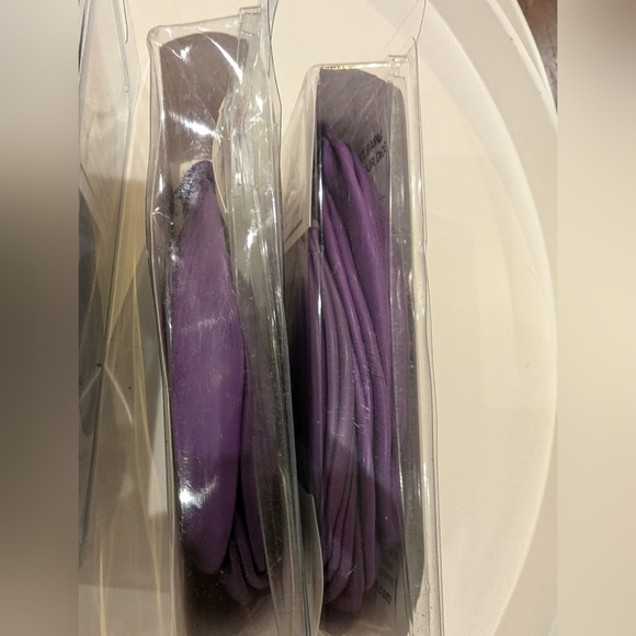 PawZ Rubber Dog Boots, size large 3-4", 28  boots Black & Purple - Picture 7 of 14